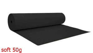 Flizelina  Czarna    10 METRÓW  50 g TYPU SOFT