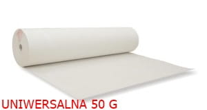 Flizelina  - BIAŁA - 50g wydzieralna w każdym kierunku - ROLKA  90 cm szer -100m  dł.