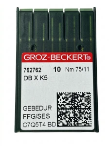 Igły do hafciarki Groz Beckert DB x K5  GEBEDUR 75/11 SES  tytanowa