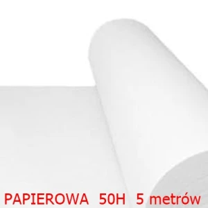 Flizelina Biała 50 g - wyrywana w każdym  kierunku (50H) 5 METRÓW