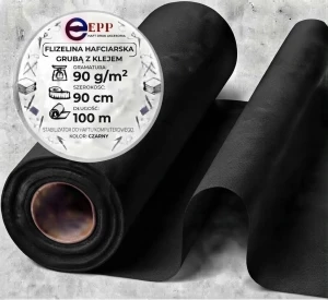 Flizelina PREMIUM/Super mocna z klejem  90G rolka 90 x 100 M 